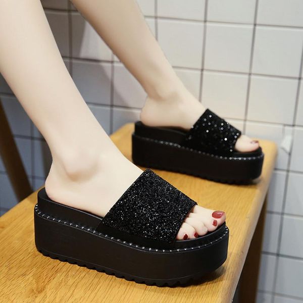 flock slippers casual women's shoes with platform pantofle glitter slides heeled mules luxury 2021 flat jelly high crystal fashi, Black
flock slippers casual women's shoes with platform pantofle glitter slides heeled mules luxury 2021 flat jelly high crystal fashi, Black