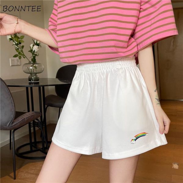 women's shorts women comfortable summer printed elastic waist all-match neutral simple breathable homewear students causal trendy loose, White;black
women's shorts women comfortable summer printed elastic waist all-match neutral simple breathable homewear students causal trendy loose, White;black