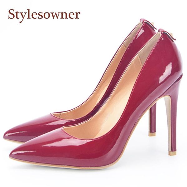 dress shoes stylesowner solid color women pumps single shallow back rivet pointed toe stiletto heel ladies party, Black
dress shoes stylesowner solid color women pumps single shallow back rivet pointed toe stiletto heel ladies party, Black