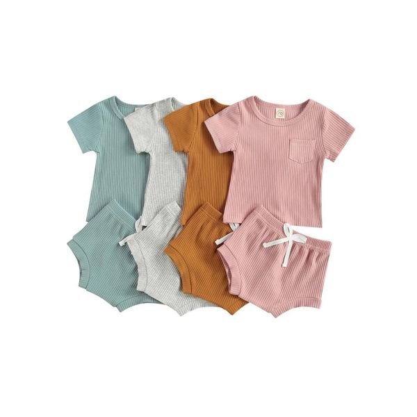 clothing sets born baby boys clothes toddler kids girls short sleeve solid knitted t-shirt shorts pants 2pcs outfits children, White
clothing sets born baby boys clothes toddler kids girls short sleeve solid knitted t-shirt shorts pants 2pcs outfits children, White