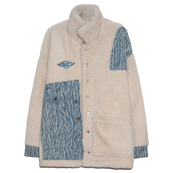 men's jackets men denim splicing lamb wool parkas coats vintage thicken warm padded women winter oversize streetwear parka, Black;brown
men's jackets men denim splicing lamb wool parkas coats vintage thicken warm padded women winter oversize streetwear parka, Black;brown