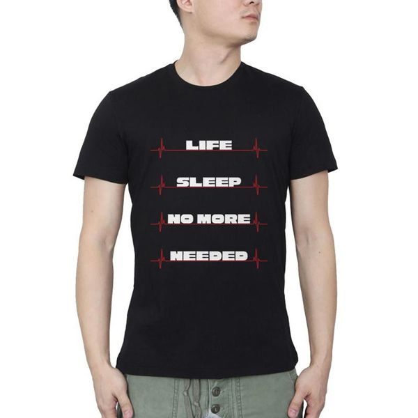 men's t-shirts life and sleep no more needed funny saying gift t-shirt streetwear o neck casual summer, White;black
men's t-shirts life and sleep no more needed funny saying gift t-shirt streetwear o neck casual summer, White;black