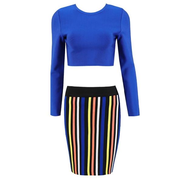 casual dresses 2021 fast fashion inspired style two pieces blue long sleeve mini bottom striped bandage set, Black;gray
casual dresses 2021 fast fashion inspired style two pieces blue long sleeve mini bottom striped bandage set, Black;gray