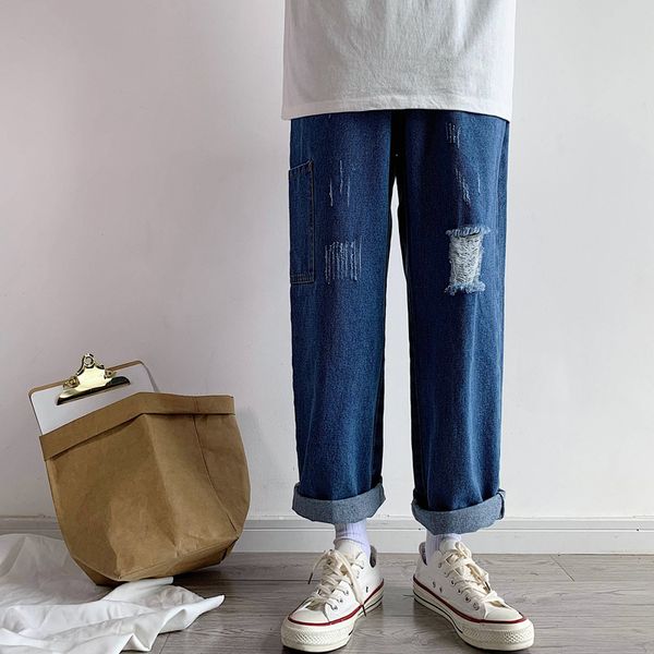 2021 new summer men's holes wash cowboy casual pants baggy homme cargo pocket jeans mens biker denim blue color trousers size -2xl f11
2021 new summer men's holes wash cowboy casual pants baggy homme cargo pocket jeans mens biker denim blue color trousers size -2xl f11