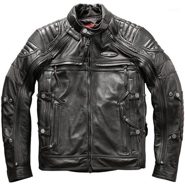 spring autumn winter brand designer genuine leather jacket men motorcycle real natural cow punk male coats women's & faux, Black
spring autumn winter brand designer genuine leather jacket men motorcycle real natural cow punk male coats women's & faux, Black