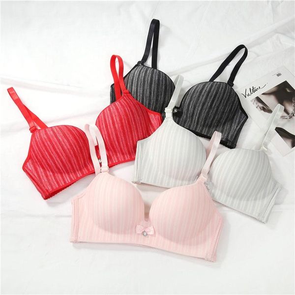 bras striped girls gather underwear one-piece seamless for women unlined beading super double push up bra bh grote maat, Red;black
bras striped girls gather underwear one-piece seamless for women unlined beading super double push up bra bh grote maat, Red;black