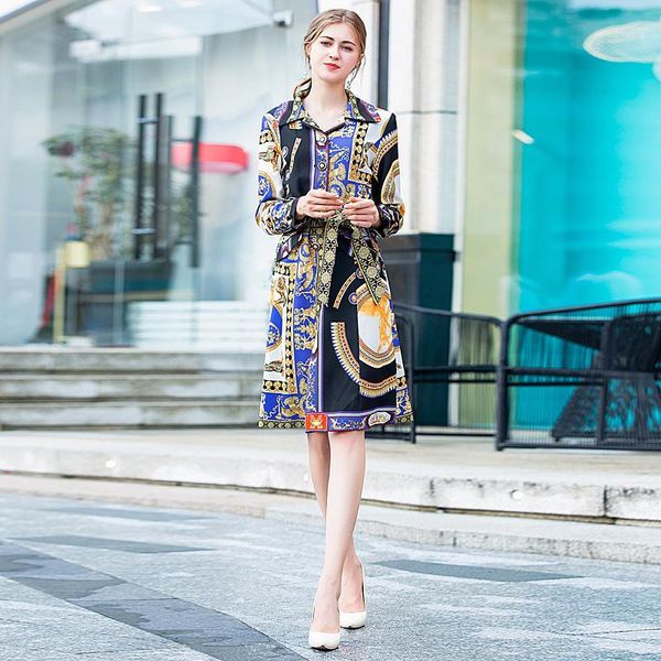 coat runway 2021 autumn women's fashion party vacation loose vintage elegant chic print long sleeve windbreaker, Tan;black
coat runway 2021 autumn women's fashion party vacation loose vintage elegant chic print long sleeve windbreaker, Tan;black