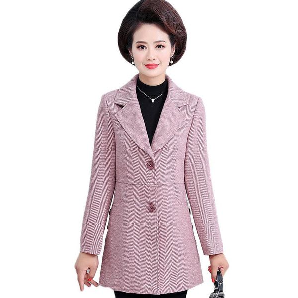 women's trench coats autumn winter middle-aged mother clothes coat single-breasted mid-long cffice blazer & suits women 5xl, Tan;black
women's trench coats autumn winter middle-aged mother clothes coat single-breasted mid-long cffice blazer & suits women 5xl, Tan;black