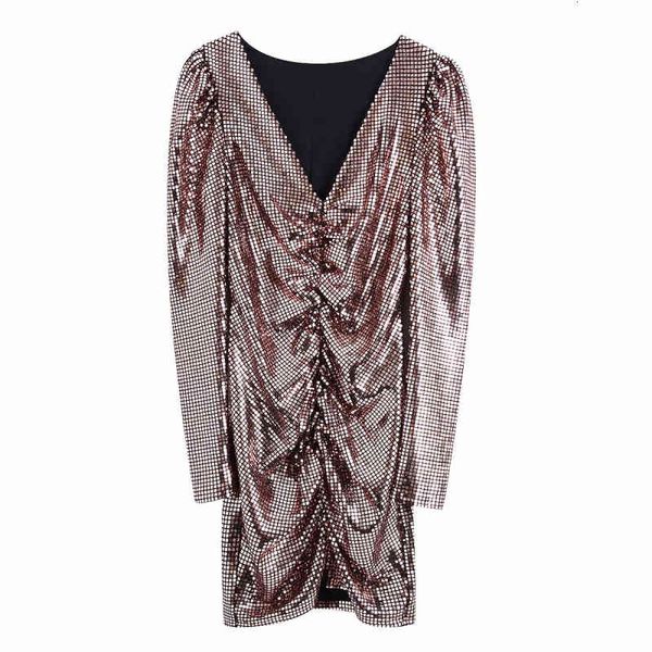 casual dresses woman shiny v neck pleated slim mini 2021 spring fashion ladies sleeve es female chic paty mczd, Black;gray
casual dresses woman shiny v neck pleated slim mini 2021 spring fashion ladies sleeve es female chic paty mczd, Black;gray