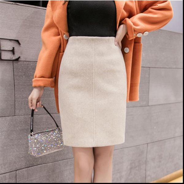 2020 winter black thick woolen mini pencil skirts women casual slim high waist ladies office work wear wool saias s9221
2020 winter black thick woolen mini pencil skirts women casual slim high waist ladies office work wear wool saias s9221