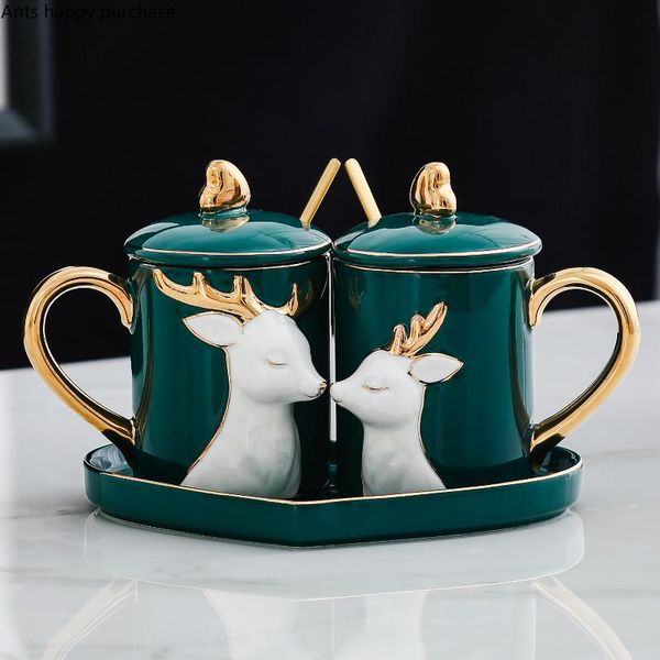 ceramics couple cup green household water cup spoon with lid holder pair of cups mug suit birthday gift wedding gifts
ceramics couple cup green household water cup spoon with lid holder pair of cups mug suit birthday gift wedding gifts
