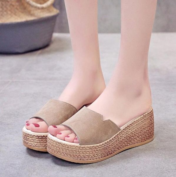 slippers 2021 summer women's shoes korean style fish mouth slope heel ladies temperament simple sponge cake platform sandals, Black
slippers 2021 summer women's shoes korean style fish mouth slope heel ladies temperament simple sponge cake platform sandals, Black