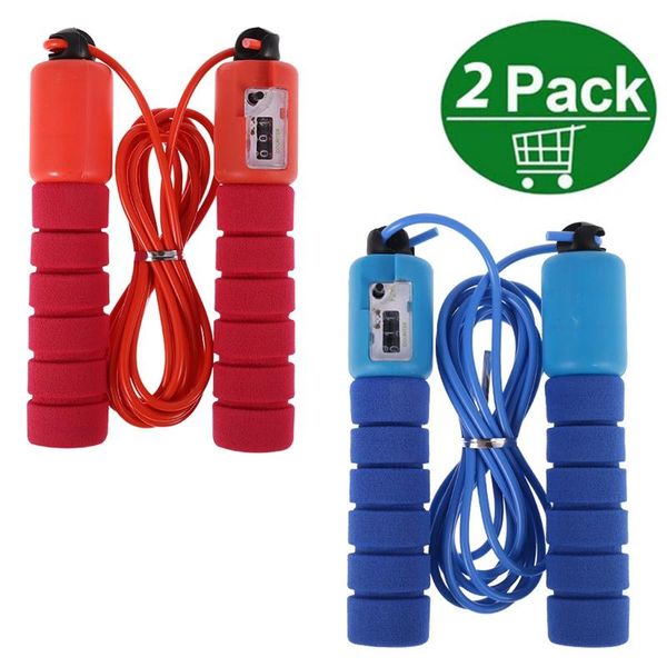 2 pcs/set professional jump rope with electronic counter 2.9m adjustable fast speed counting skipping rope workout equipments
2 pcs/set professional jump rope with electronic counter 2.9m adjustable fast speed counting skipping rope workout equipments