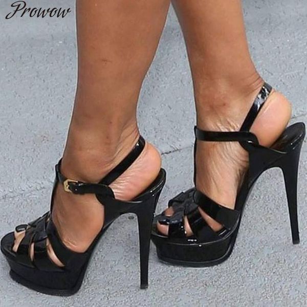 dress shoes prowow high heels sandals fashion design gladiator women open toe platform buckle strap stiletto, Black
dress shoes prowow high heels sandals fashion design gladiator women open toe platform buckle strap stiletto, Black
