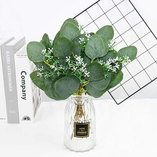 5pcs artificial plant leaves green silk eucalyptus leaf branch for home wedding garden greenery fake plant forest style decor
5pcs artificial plant leaves green silk eucalyptus leaf branch for home wedding garden greenery fake plant forest style decor