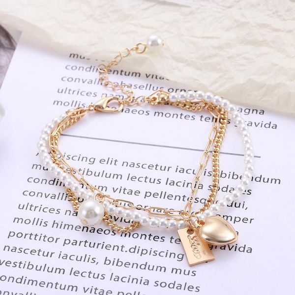 link, chain fake three piece pearl bracelet handmade design love women jewelry accessories simple cold style light luxury 2021, Black
link, chain fake three piece pearl bracelet handmade design love women jewelry accessories simple cold style light luxury 2021, Black