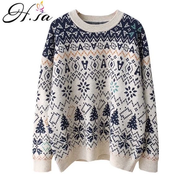 h.sa winter clothes women snowflkae christmas pullover and sweaters soft warm cashmere pull jumpers winter sweater 210716, White;black
h.sa winter clothes women snowflkae christmas pullover and sweaters soft warm cashmere pull jumpers winter sweater 210716, White;black
