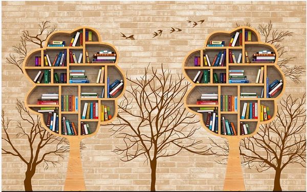 custom p wallpaper for walls 3 d mural modern bookstore book bar nostalgic tree background wall background painting decor
custom p wallpaper for walls 3 d mural modern bookstore book bar nostalgic tree background wall background painting decor