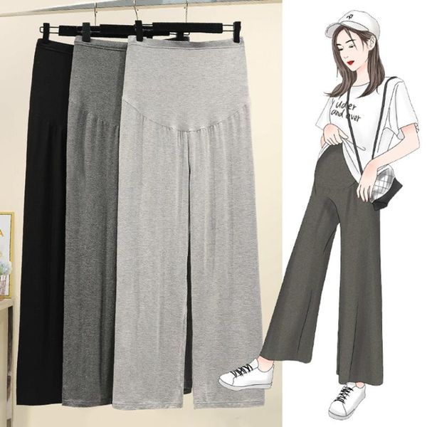 maternity bottoms spring pregnant women modal thin belly support wide leg pants mopping summer section large size pregnancy, White
maternity bottoms spring pregnant women modal thin belly support wide leg pants mopping summer section large size pregnancy, White