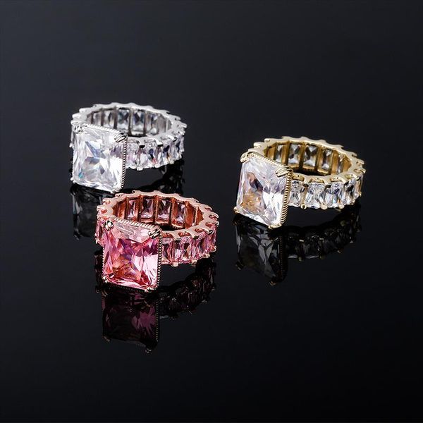 luxury bling zircon rings for women street fashion 18k gold rhodium plated geometric hip hop designer rings, Silver
luxury bling zircon rings for women street fashion 18k gold rhodium plated geometric hip hop designer rings, Silver