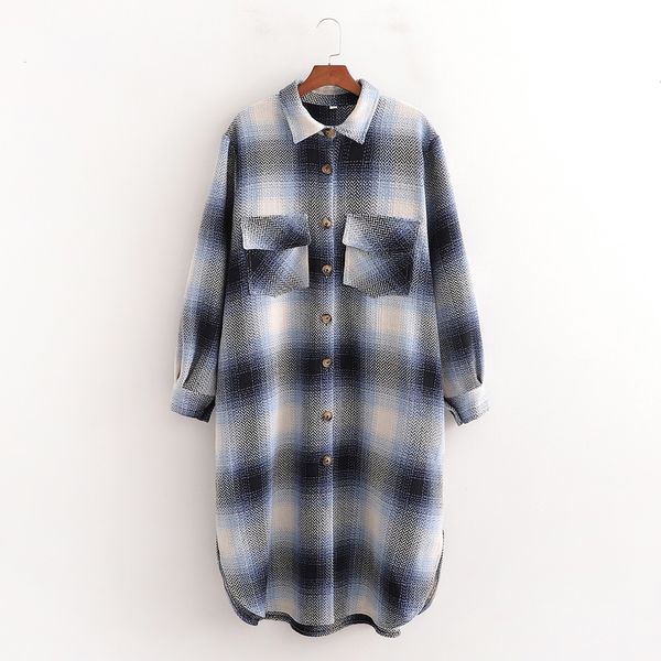 2021 new xd 3238 fall europe and the united states women's wear loose women long lattice coat m39k, Black;brown
2021 new xd 3238 fall europe and the united states women's wear loose women long lattice coat m39k, Black;brown
