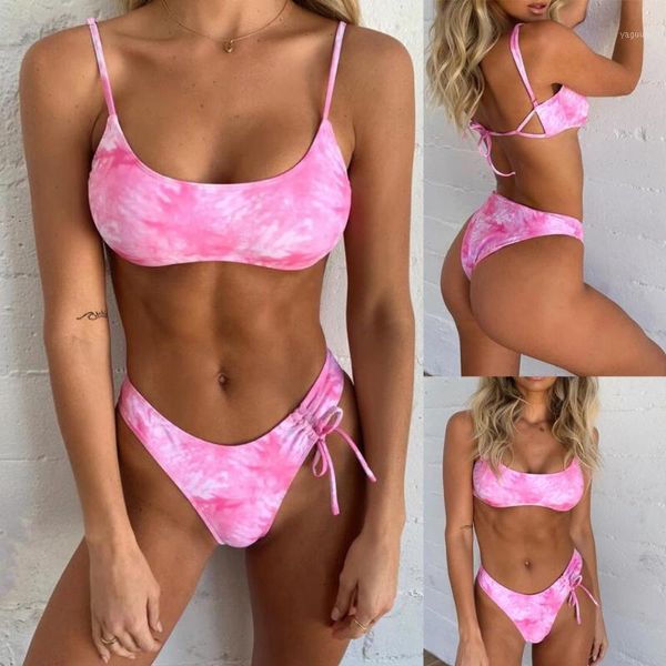 women's swimwear #h30 pink tie-dye lady bikini set women bandage push-up padded bra beach swimsuit tankini, White;black
women's swimwear #h30 pink tie-dye lady bikini set women bandage push-up padded bra beach swimsuit tankini, White;black