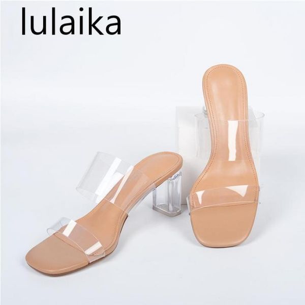 slippers 2021 fashion crystal transparent pvc thick heel tide sandals women summer cm 9 clear jelly high heels ins, Black
slippers 2021 fashion crystal transparent pvc thick heel tide sandals women summer cm 9 clear jelly high heels ins, Black