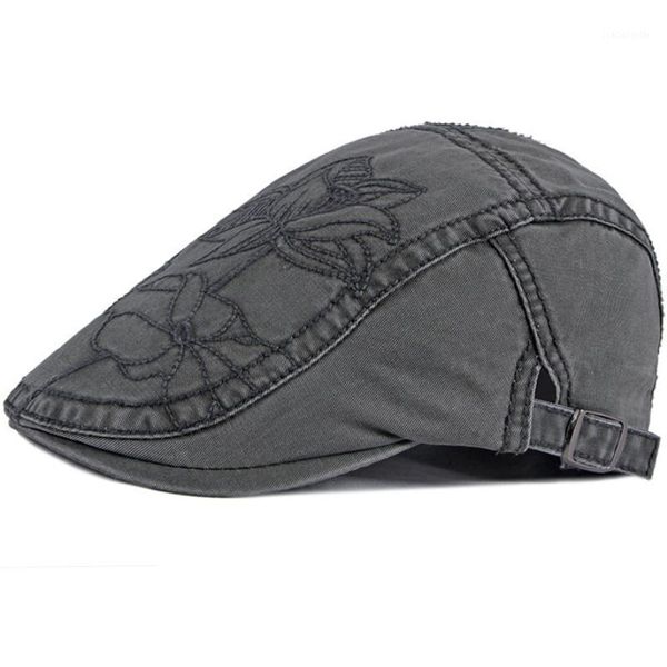 spring summer cap hat men women berets embroidery flower ivy sboy flat 100% cotton beret male female, Blue;gray
spring summer cap hat men women berets embroidery flower ivy sboy flat 100% cotton beret male female, Blue;gray