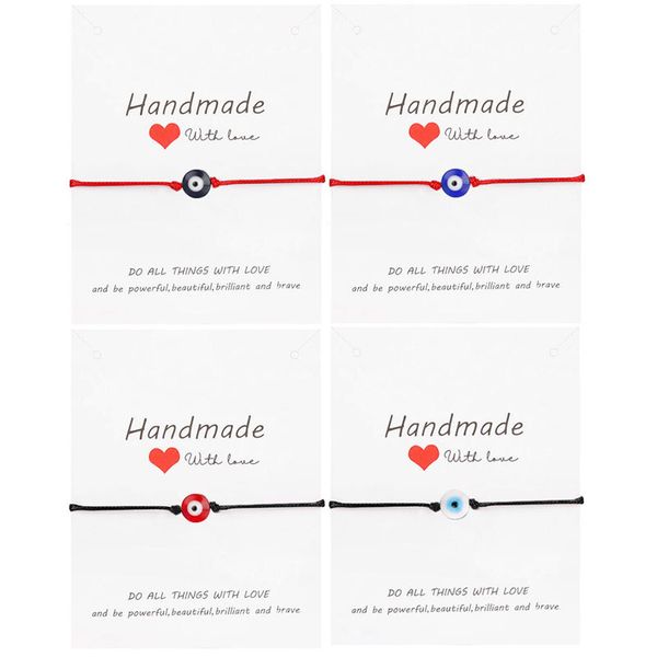 blue evil eye bracelet paper card bracelet adjustable lucky red string bracelets couple jewelry friendship bracelet 1psc/set, Golden;silver
blue evil eye bracelet paper card bracelet adjustable lucky red string bracelets couple jewelry friendship bracelet 1psc/set, Golden;silver