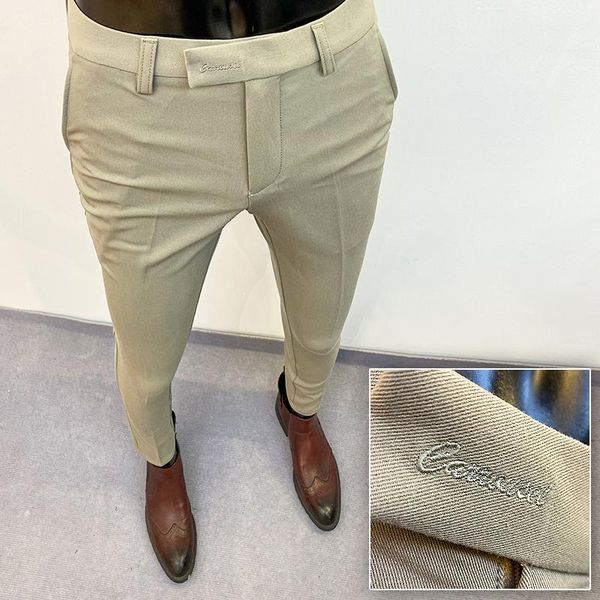 men's suits & blazers letter embroidered suit pants men simple slim fit business office formal long streetwear dress pant, White;black
men's suits & blazers letter embroidered suit pants men simple slim fit business office formal long streetwear dress pant, White;black