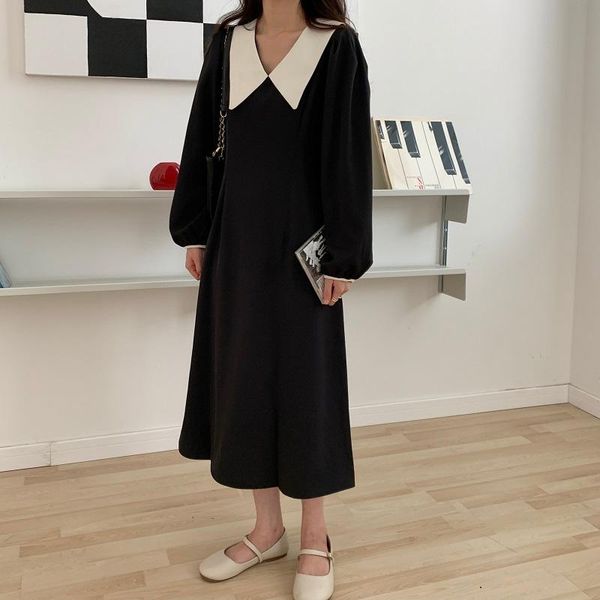 casual dresses women long dress 2021 celmia fashion elegant lapel sleeve shirt black maxi autumn loose solid vestidos robe, Black;gray
casual dresses women long dress 2021 celmia fashion elegant lapel sleeve shirt black maxi autumn loose solid vestidos robe, Black;gray