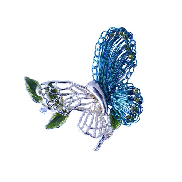 fashion simple cardigan brooch coat butterfly shadow hollowed out butterfly gold brooch hand woven pin accessories, Gray
fashion simple cardigan brooch coat butterfly shadow hollowed out butterfly gold brooch hand woven pin accessories, Gray