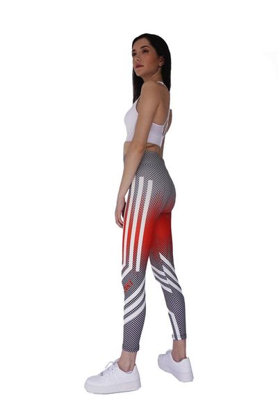 women's leggings modabana sport striped high waist gray red tights pilates sportswear models, Black
women's leggings modabana sport striped high waist gray red tights pilates sportswear models, Black