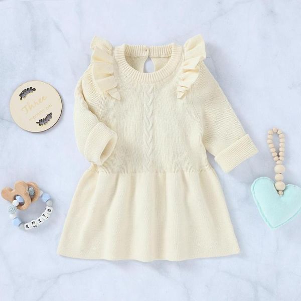 girl's dresses autumn baby girls dress fashion solid knitted toddler kids a-line pleated sweater long sleeve infant bebes vestido cloth, Red;yellow
girl's dresses autumn baby girls dress fashion solid knitted toddler kids a-line pleated sweater long sleeve infant bebes vestido cloth, Red;yellow