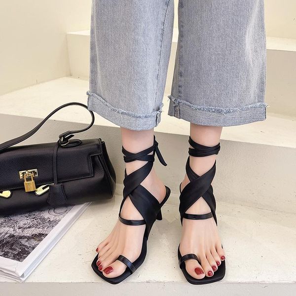 sandals women summer shoes gladiator clip toe high heels cross bandage pumps squre ladies party fashion stiletto, Black
sandals women summer shoes gladiator clip toe high heels cross bandage pumps squre ladies party fashion stiletto, Black