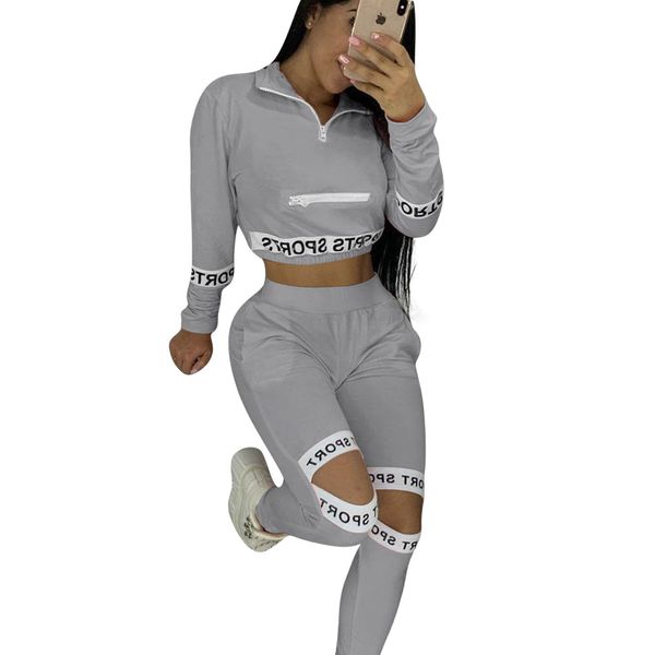 letter print 2 piece sets outfit cut out womens set long sleeve jogger pants set suit tracksuit fitness fashion, Gray
letter print 2 piece sets outfit cut out womens set long sleeve jogger pants set suit tracksuit fitness fashion, Gray