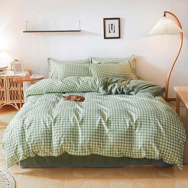 bedding sets dehome simple green plaid duvet cover pillow case bed sheet set 4pcs twin full double king
bedding sets dehome simple green plaid duvet cover pillow case bed sheet set 4pcs twin full double king
