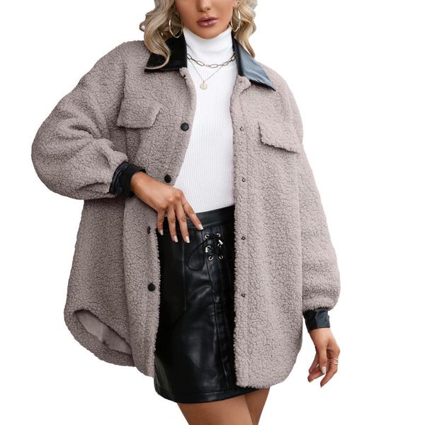 women's jackets female coat, turn-down collar long sleeve jacket greatcoat with buttons for fall winter, pink/gray/apricot/light coffee, Black;brown
women's jackets female coat, turn-down collar long sleeve jacket greatcoat with buttons for fall winter, pink/gray/apricot/light coffee, Black;brown