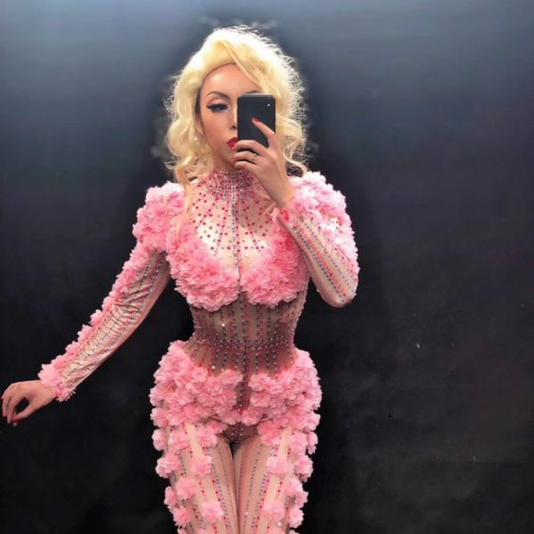 pink flower crystals dj long sleeve bodysuit women costume jumpsuit celebrate party wear singer stage performance clothing, Black;red
pink flower crystals dj long sleeve bodysuit women costume jumpsuit celebrate party wear singer stage performance clothing, Black;red