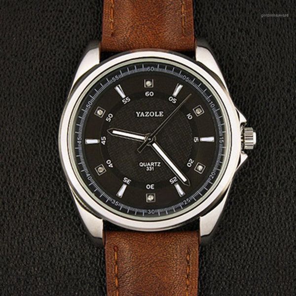 wristwatches yazole quartz watch business quartz-watch men famous male clock wrist casual fashion, Slivery;brown
wristwatches yazole quartz watch business quartz-watch men famous male clock wrist casual fashion, Slivery;brown