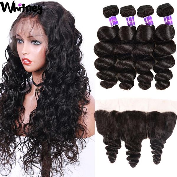 human hair bulks peruvian loose wave bundles with closure 100% remy middle part frontal transparent lace, Black
human hair bulks peruvian loose wave bundles with closure 100% remy middle part frontal transparent lace, Black