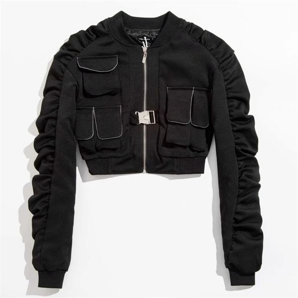 deat autumn winter spring women long sleeve round neck short jacket motorcycle style zipper black slim coat rc093 210914, Black;brown
deat autumn winter spring women long sleeve round neck short jacket motorcycle style zipper black slim coat rc093 210914, Black;brown