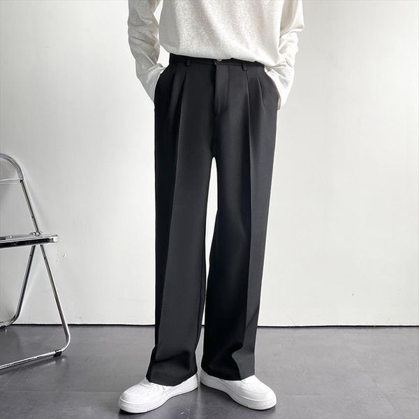 solid color formal suit korean women pant fashion loose casual harajuku streetwear wide leg straight, Black
solid color formal suit korean women pant fashion loose casual harajuku streetwear wide leg straight, Black