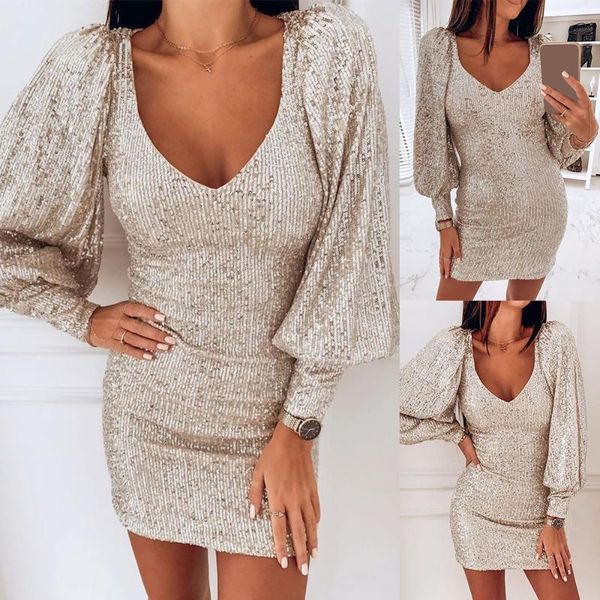 casual dresses 2021 women sequins v-neck solid mini cocktail long sleeves lady autumn winter gown, Black;gray
casual dresses 2021 women sequins v-neck solid mini cocktail long sleeves lady autumn winter gown, Black;gray