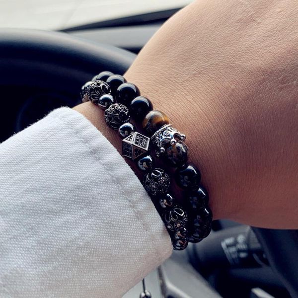 charm bracelets 2021 fashion crown bracelet men trendy geometric pave cubic zirconia beads for jewelry gift, Golden;silver
charm bracelets 2021 fashion crown bracelet men trendy geometric pave cubic zirconia beads for jewelry gift, Golden;silver