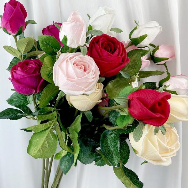 decorative flowers & wreaths 5pcs simulation 3 heads peony silk home table decoration wedding bouquet fake diy wreath 
decorative flowers & wreaths 5pcs simulation 3 heads peony silk home table decoration wedding bouquet fake diy wreath