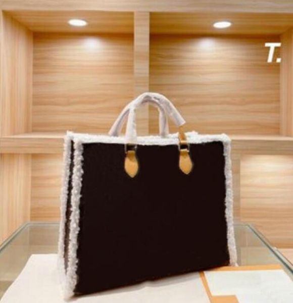 women winter lambs wool handbag fashio 41cm crossbody shoulder large wool tote bag leather classic letter onthego fur tote handbag
women winter lambs wool handbag fashio 41cm crossbody shoulder large wool tote bag leather classic letter onthego fur tote handbag