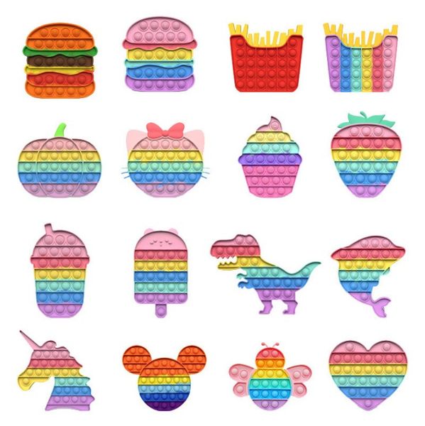 rainbow push bubble sensory fidget toys foods autism special needs stress reliever anxiety relief toy for kids birthday party gifts
rainbow push bubble sensory fidget toys foods autism special needs stress reliever anxiety relief toy for kids birthday party gifts