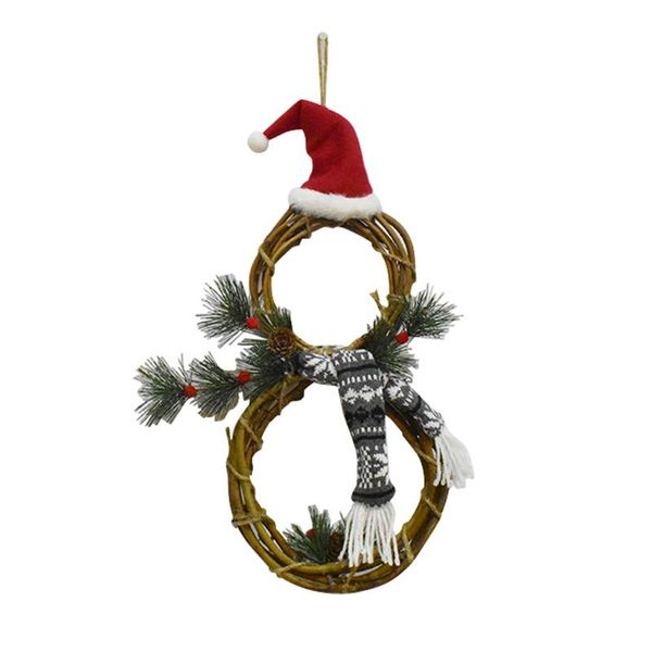 decorative flowers & wreaths w3ja christmas led lighted rattan circle wreath with hat scarf snowman shaped garland hanging pendant for xmas
decorative flowers & wreaths w3ja christmas led lighted rattan circle wreath with hat scarf snowman shaped garland hanging pendant for xmas