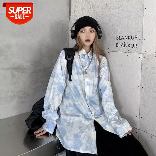 shirt female autumn korean shirts women blouse ins light blue tie-dye square collar loose casual long-sleeved shirt jacket #4t1x, White
shirt female autumn korean shirts women blouse ins light blue tie-dye square collar loose casual long-sleeved shirt jacket #4t1x, White